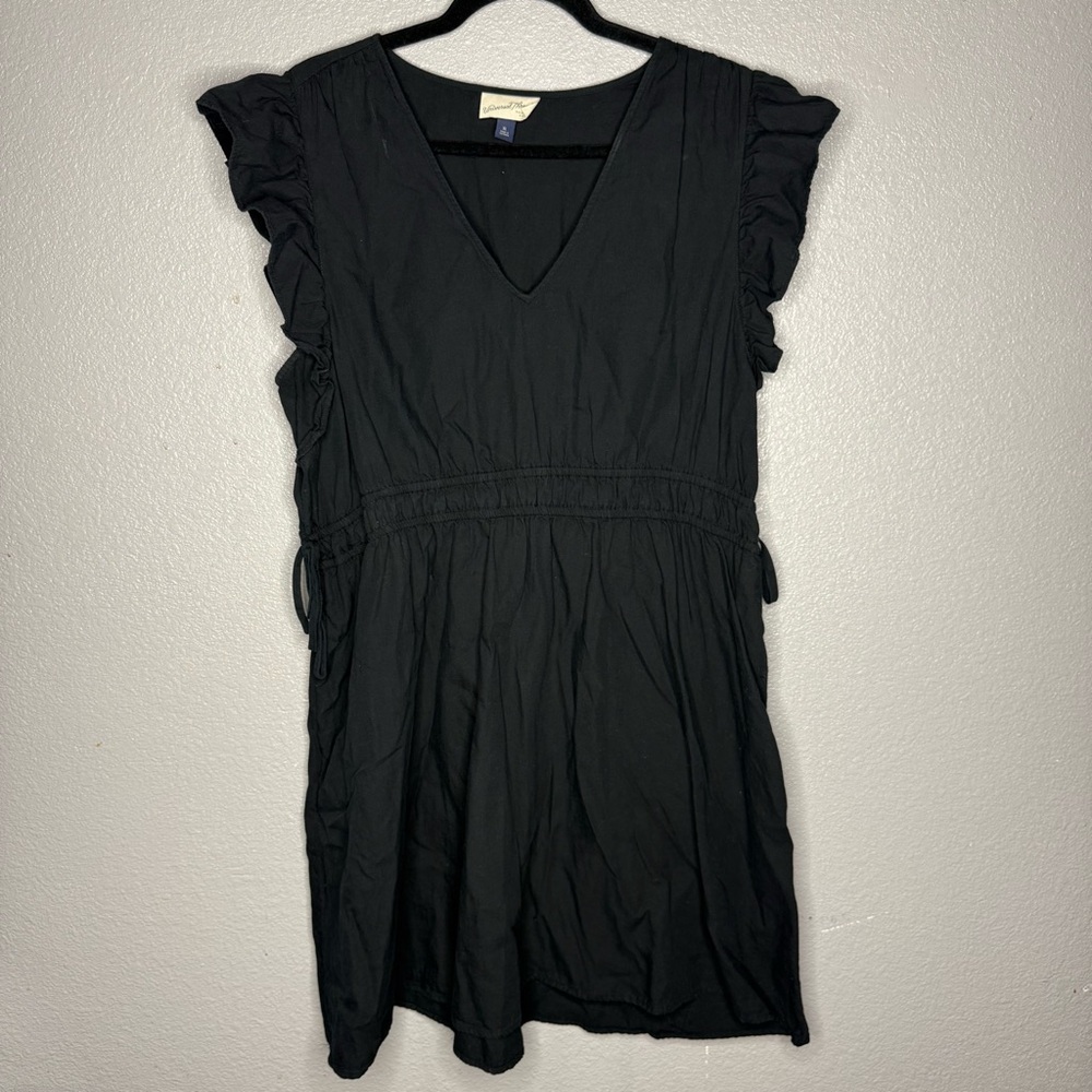 Universal thread Black Ruffled Sleeve Dress- XL